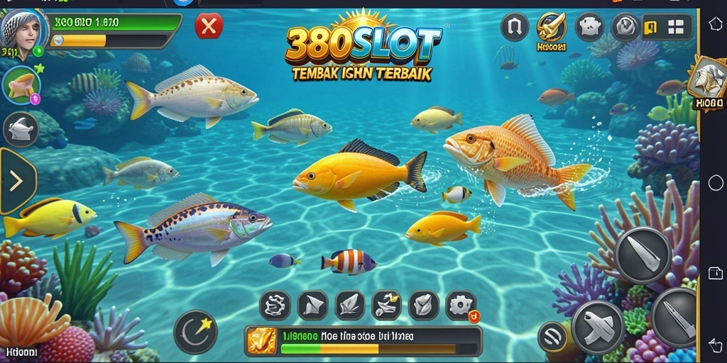Tampilan menakjubkan dari gameplay Tembak Ikan di 380SLOT.
