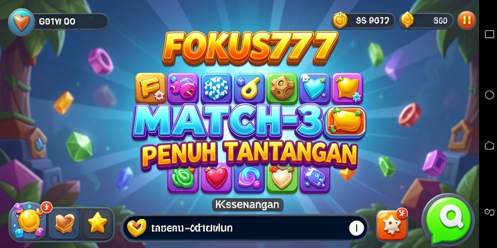 Gameplay seru dengan berbagai tantangan Match-3 yang menakjubkan.