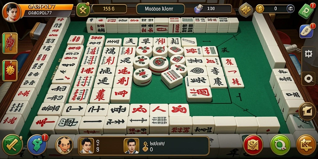 Tampilan gameplay seru dari game Mahjong GASPOL77.