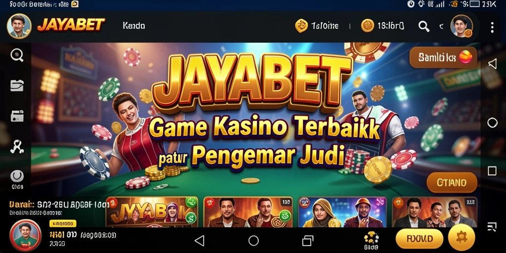 Tampilan utama JAYABET dengan gameplay Kasino yang menarik.