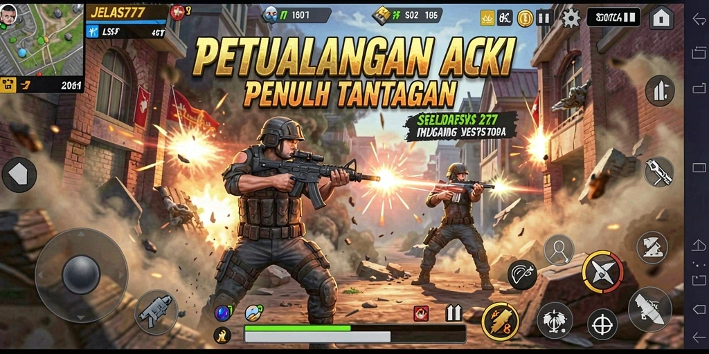 Tampilan gameplay JELAS777 yang mendebarkan dan penuh aksi.