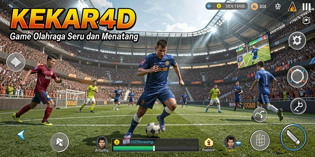 Tampilan gameplay olahraga menegangkan di KEKAR4D.