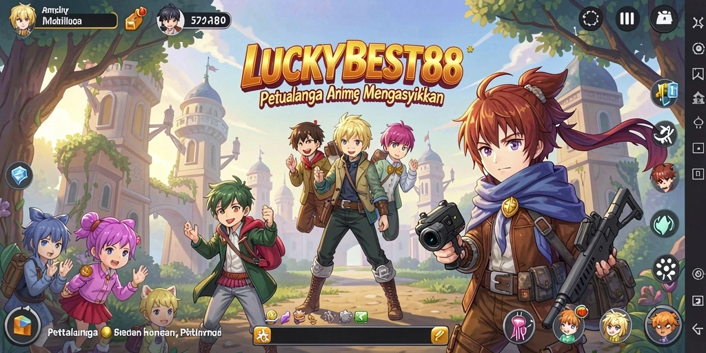 Gameplay menarik di dunia Anime penuh warna dan karakter unik.