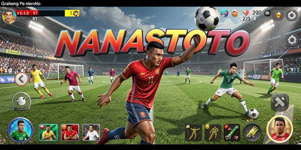 Screenshot gameplay NANASTOTO menampilkan adu kecakapan olahraga.