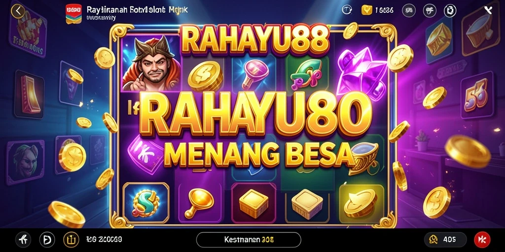 Screenshot utama RAHAYU88 menampilkan gameplay Slot yang seru.