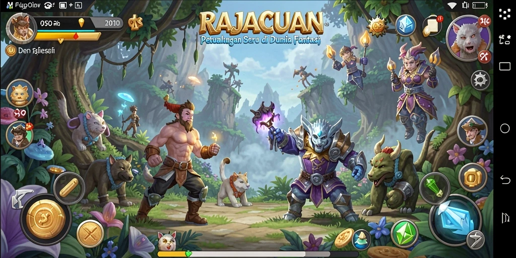 Tangkapan layar dari gameplay <strong>RAJACUAN</strong> yang menunjukkan momen petualangan yang mendebarkan.