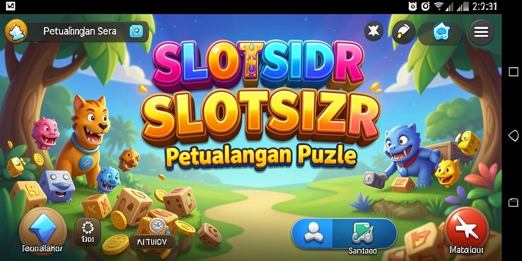 Tampilan gameplay SLOTSIDR dengan teka-teki yang menarik.