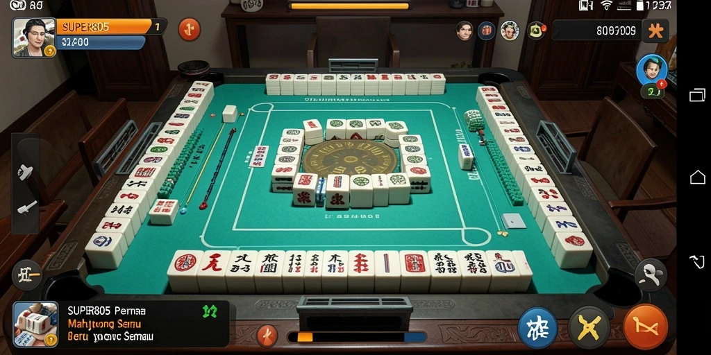 Gameplay Mahjong seru dan menantang di SUPER805.