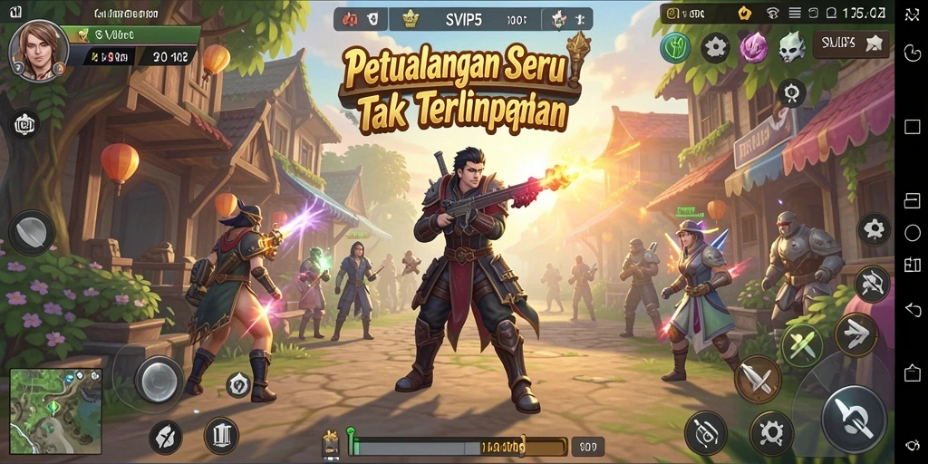 Screenshot gameplay SVIP5 yang menampilkan aksi petualangan seru.
