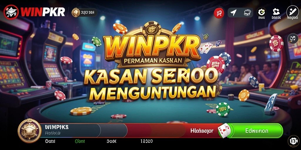 Tampilan gameplay seru di aplikasi WINPKR dengan berbagai permainan kasino.